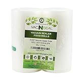 2 Jumbo 6" x 50' Commercial Vacuum Sealer Saver Bags Sous Vide Food Storage