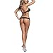Lisli Women Sexy Lingerie Dress Open Crotch Corest Underwear Babydoll Sleepwear with G-string