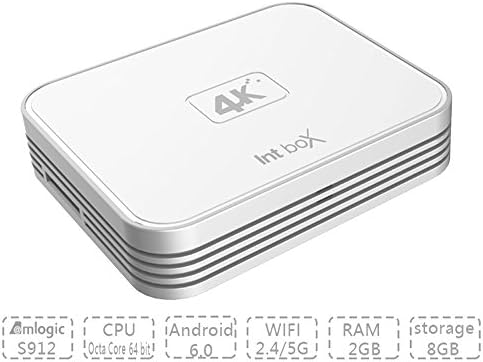 SinKinFon Newest Intbox SKF-i7 Android TV Box Android 6.0 Qcta Core TV Box 2GB 8GB, Amlogic S912 64bit 4K Dual WiFi 2.4GHz / 5GHz HD Smart TV Box H.265 Network Streaming Media Player