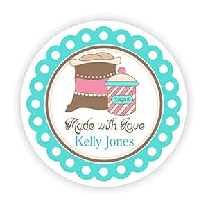 Download Amazon.com: Moira Kitchen Stickers Turquoise Pink Brown ...