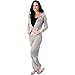 Agiato Womens Zip Up Plush Soft Velour Jogging Track Suit