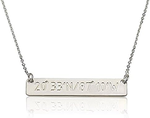 Personalized Bar,custom Bar Necklace 