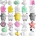 Outee 30 Pcs Mochi Squishies Toys Animal Stress Squishies Mochi Squeeze Mochi Cat Stress Squishies Cat Toy Stress Animals Mochi Squeeze Toy Kawaii