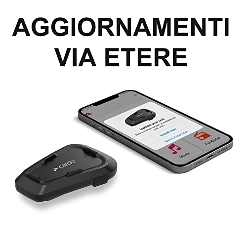 Cardo, Hands Free Bluetooth Spirit Duo Intercom, Black