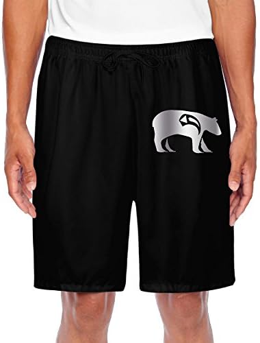 Men's Native American Platinum Style Shorts Workout Pants Black
