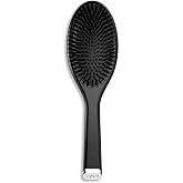 ghd Oval Dressing Brush, Black | Detangles &amp; smooths hair, Oval cushioned base, Gentle on scalp, Great for finishing styles, Comfortable grip