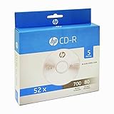 HP CD-Rs (CD-R, 5-Disc Slim Case)