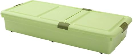 WYCD Caja De Almacenamiento Multiusos Bajo Cama Ruedas Plástico con