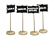 Holiday Chalkboard Sign Mini Rectangle Sturdy Stand For Wedding Party Table Numbers, Place Card, Party Favor, Message Board, Or Daily Home Decoration,12 Pcs. By Mega Stationers