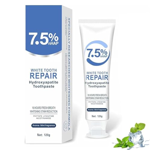 HYDROXYAPATITE TOOTHPASTES FOR ENAMEL PROTECTION AND TOOTH STRENGTHENING, GENTLE MINT, FRESH BREATH, DAILY USE FOR ORAL HEALTH(4.23OZ) (1)