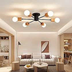 MOUJOE Semi Flush Mount Ceiling Light Fixture