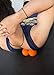 RitFit Peanut Massage Lacrosse Ball for Myofascial Release, Trigger Point Therapy, Muscle Knots, and Yoga Therapy. Bonus Single Massage Ball