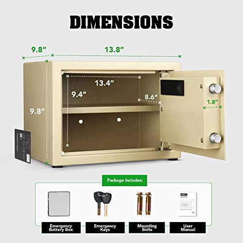 ISLANDSAFE Digital Fireproof Small Safe caja fuerte Security Money