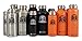 Smoky Mountain Growlers Stainless Steel Water Bottle Growler All-in-One 64 ounce (Orange)