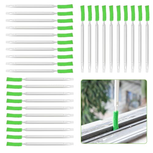 DXTECHPRO エアコン 掃除 ブラシ 隙間ブラシ 隙間掃除 ファン隙間に入る 掃除道具 トイレ掃除 キッチン掃除 水回り掃除 空気清浄機掃除 掃除道具 水筒 トイレ掃除 30本入 緑