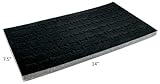 Novel Box® 72 Slot Ring/Cufflink Display Foam Insert in Black + Custom NB Pouch