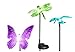Twisted Enterprise LLC. Solar Yard Lights LED Lawn, Pond and Garden Decorations and Accessories, Dragonfly, Butterfly & Hummingbird Stake Light with Solar Powered Color Changing LEDs