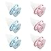 HYHP Reusable Washing Machine Floating Lint Mesh Bag Washing Machine Hair Net Pouch (6 Pieces, Blue & Pink)
