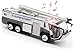 Ailejia Airport Diecast Fire Truck Engine Pullback Friction Toy Engineering vehicle fire truck model (white)