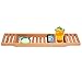 ToiletTree Products 100% Wood Bamboo Bathtub Caddy, Holds Books, Beverages, and Smartphones, Long, 28.75