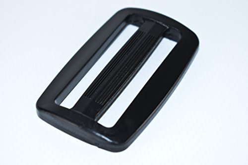 Webbing Tri-Glide Slide, 3 Bar Slider, Multi-Size Straps, Webbing Slide, Triglides Slide, Plastic,Slide Buckle, Packs of 10! Three Bar, Slides, by Vaughan Bros (2") - Thumbnail 3