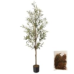 MCTYBB Artificial Fake Olive Tree 5FT Tall 1Pack