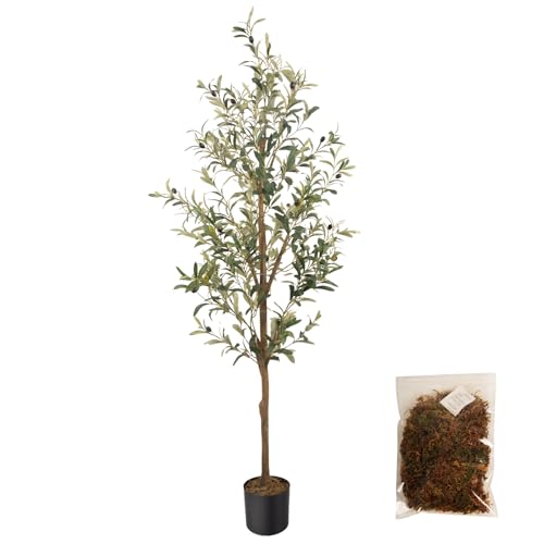 MCTYBB Artificial Fake Olive Tree 5FT Tall 1Pack
