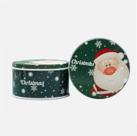 Regali Di Natale Per Bambini Asilo.Wddqzf Decorativi Ornamenti Regalo Di Natale Piccoli Regali Scatola Di Caramelle Per Bambini Asilo Nido Tondo Scatola Di Zucchero Di Latta Scatola Di Imballaggio Creativa Amazon It Casa E Cucina