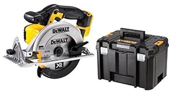 DeWalt Akku-Handkreissäge/ Akku-Kreissäge (18 V, Vollmetallgetriebe, Kugellagerung, großer Sägeschuh, Spindelarretierung, ele