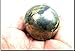 Jet Natural Pyrite 45-50 mm Ball Sphere Gemstone A+ Hand Carved Crystal Altar Healing Devotional Focus Spiritual Chakra Cleansing Metaphysical