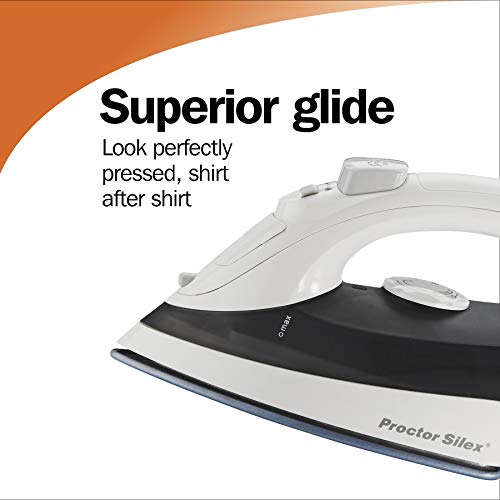 Proctor Silex Iron & Vertical Steamer for Clothes with DuraGlide