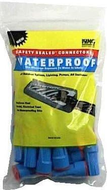 King Saftey Wire Connectors Interior/Exterior Waterproof, Silicone Filled 600 V Red 20 / Bag by King Innovation