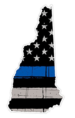 New Hampshire State (U30) Thin Blue Line Vinyl Yeti Tumbler Decal Sticker Laptop/Netbook