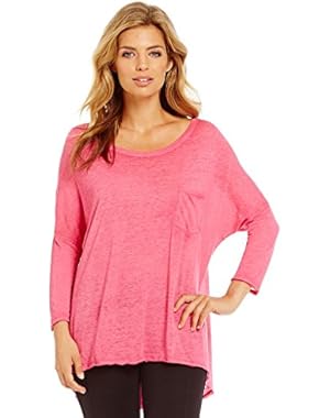 Calvin Klein Performance Icy Wash Hi-Low Dolman Knit Tee