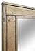 Herringbone Floor Mirror Full Length Decorative Rustic Wood Frame: Shown in Weathered Oak - Available in 20 Colors - Decor for Bedroom - Home Decor Mirror - Leaning Mirror