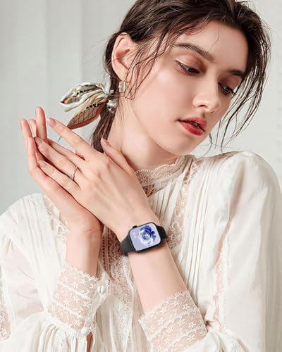 Yoohoo Compatible with Apple Watch Strap 44 mm 40 mm 46 mm 45 mm 42 mm 41 mm 38 mm 49 mm Women Men Sports Silicone Compatible with Apple Watch Series 11 10 9 8 7 6 5 4 32 2 1 1SE Ultra 3 2 1
