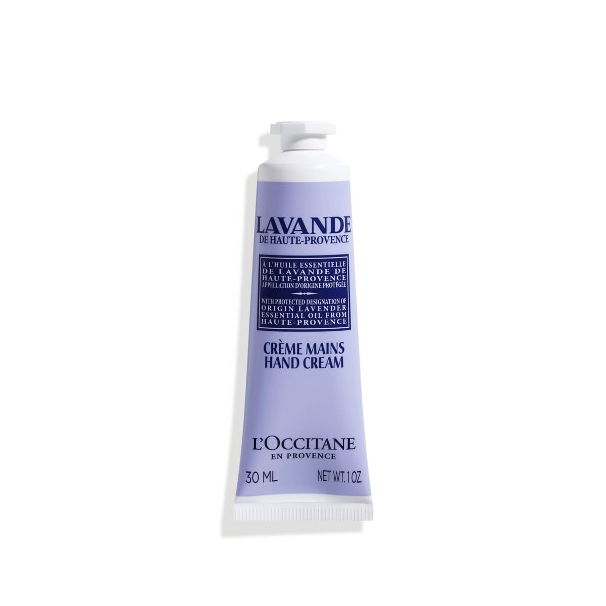L'OCCITANE Travel Sized Lavender Hand Cream 30ml | Enriched with Shea Butter & Lavender Essential Oil | 99% Readily Biodegradable & Vegan | Luxury & Clean Beauty Hand Cream for All Skin Types