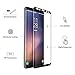 JSAUX Galaxy S8 Plus Screen Protector, Full Coverage 3D Curved Tempered Glass Premium High Clear Film 9H Hardness Anti-Scratch Free-Bubble with for S8 Plus 6.2” (Black)