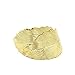 Joyci 1Pcs Big Leaf Ponytail Holder Women's Gift Hair pin Lady Claw Barrettes Accessory (Gold)