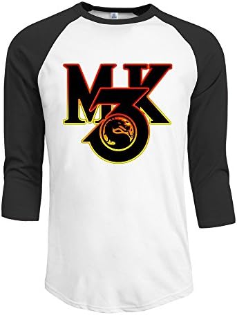 Mortal Kombat Fighting Game Men 3/4 Sleeve Raglan Tee Shirts Cool TEE