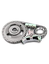 SCITOO 3370SA - Kit de cadena temporizadora tensor guía para manivela compatible con modelos 94-96 Oldsmobile Cutlass Ciera 2.2L L4 ENG OHV 8 válvulas