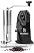 Premium Hand Manual Coffee Grinder Maker + Coffee Scoop by Bar Brat ™ / Bonus Travel Bag, Coffee Spoon & Cleaning Brush