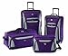 American Tourister Fieldbrook II Softside Upright Luggage Set, Purple/Grey, 4-Piece Set (tote/DF/21/25)