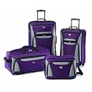 American Tourister Luggage Fieldbrook II 4 Piece Set, Purple/Grey, One Size