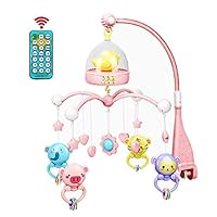 Finance Plan Musical Toy 0-12 Months Baby Remote Control Rotating Musical Crib Mobile Bed Rattle Bell Toy