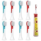 iHealthia Sonicare for Kids Replacement Brush Heads COMPACT HX6032 for Philips Sonicare Kids Rechargeable Toothbrush, 8-pack