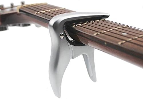 Guitar Capo Zinc Alloy Matte Silver Unique Shape Extremely Durable Buzz Free