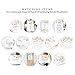 Bliss Collections Table Numbers, Blush Floral, Double-Sided Cards Plus Head Table Card, 4