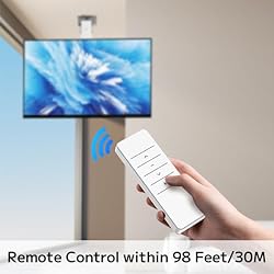 Yegosh Electric Ceiling TV Mount, Remote Adjustable