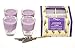 Manu Home Lavender Aromatherapy Candles in 4 pack Gift Box~ Natural Wax blend ~ Each candle is 2 inches high~